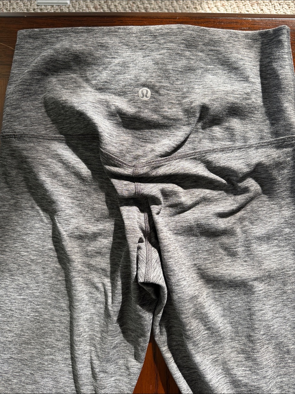 Lululemon Align High-Rise Leggings 25” Heathered Graphite Grey Size 6 - Picture 3 of 3